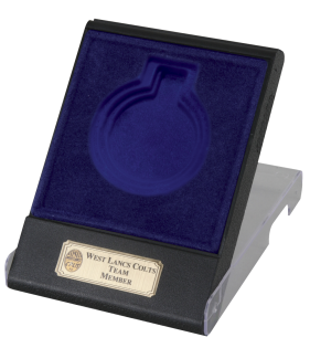 Blue Flip Top Transparent Medal Box (Box Only)